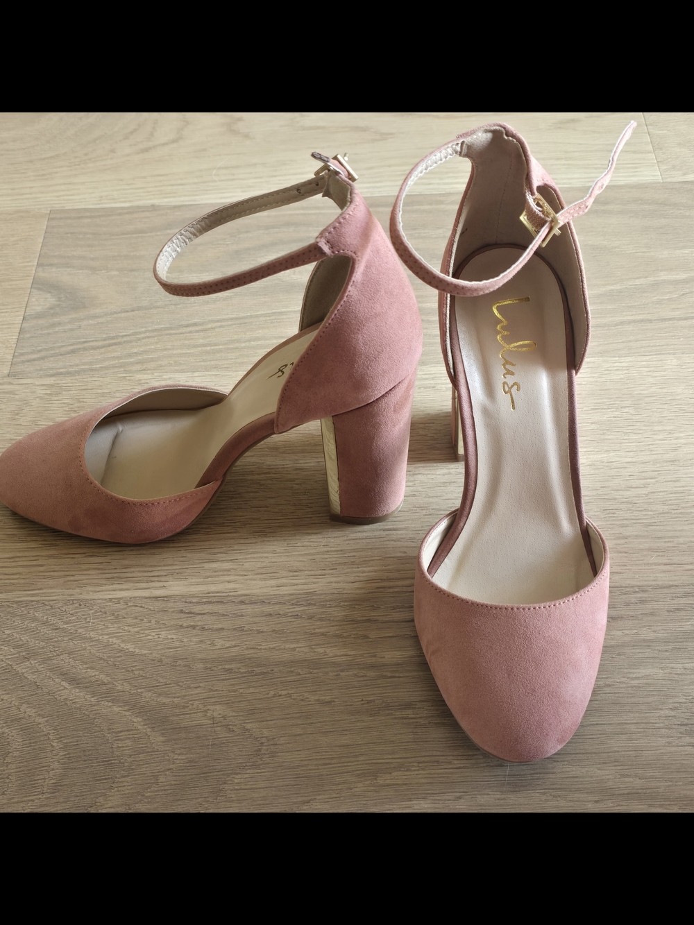 Lulu's Dusty Rose Suede Block Heel Ankle-Strap Pumps